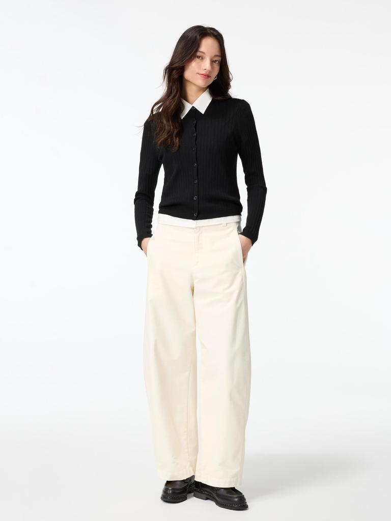 Uniqlo Japan Jersey Barrel Leg Pants