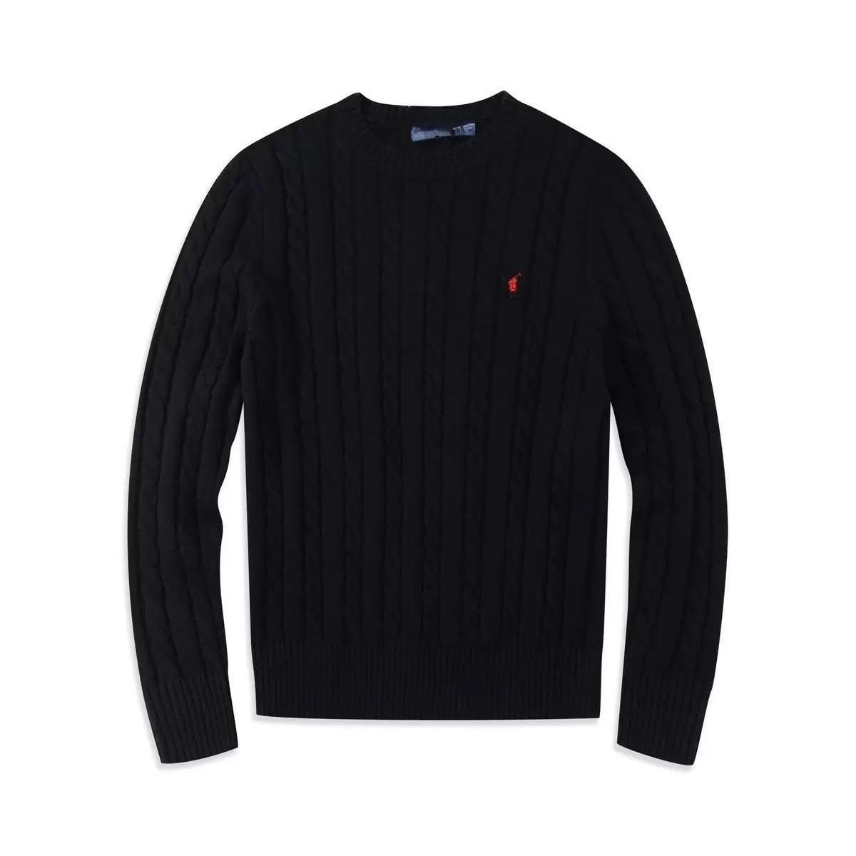 

RogueWave Round Neck Pullover Fashionable Top Pony logo Knitted Sweater Casual Sweater Men Clothing Autumn/winter XXL