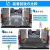 Mixsuper Compatible with Toyota Hiace 200 Series 4 Type Standard Body 3D Luggage Mat Trunk Mat 3D Structure Cargo Mat 3D Luggage Tray Compatible with
