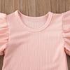 Neugeborenen Baby Mädchen Baumwolle Strampler OverallBodysuit Sommer Kleidung Outift