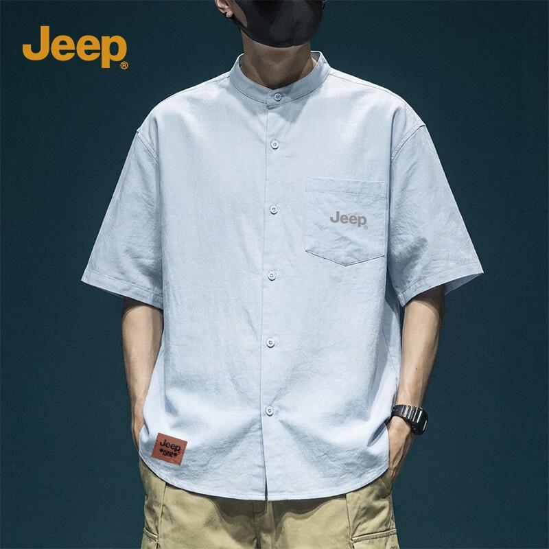 

Jeep Мужская ретро рубашка хенли с коротким рукавом L