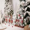 NEW Santa Claus Wooden Hanging Ornaments 2025 Merry Christmas Decorations for Home Door Xmas Tree Pendants Navidad New Year Gift