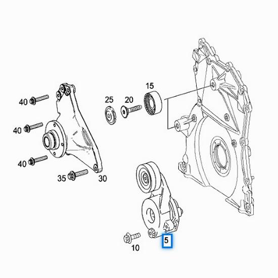 6422001370: Compatible Belt Tensioner for Mercedes W642