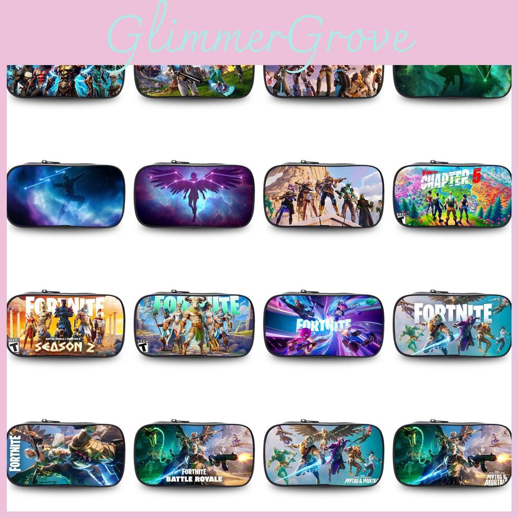 Night Fortress Pen Case Large Capacity Double Layered Design Patterns Diverse