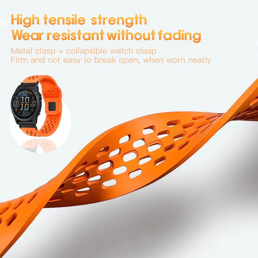 20 22 26mm For Garmin Fenix 8 51mm 7X 7 Pro Fenix 6X 6 5X 5Plus Tactix 7 Quick Fit Sports Silicone Band Forerunner 965 945 Strap