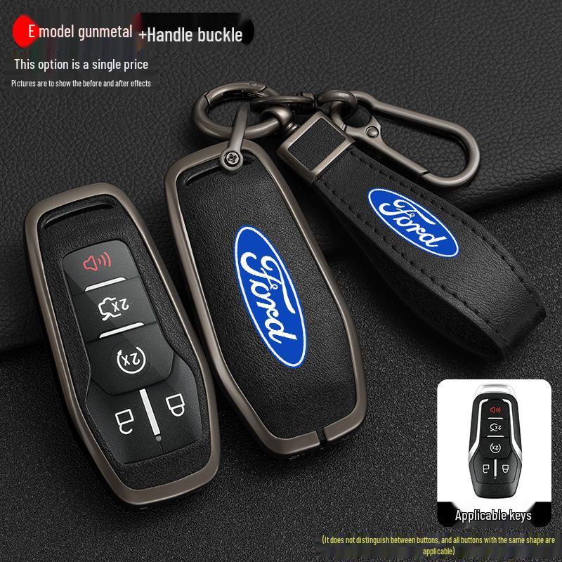 Ford Taurus Key Case for 2015-2017 Explorer Mustang - Metal Shell with Buckle