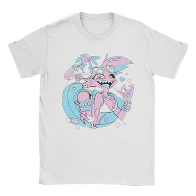 Angels Dusts Hazbins Hotels T Shirt Men's  Cotton Awesome T-Shirt Crew Neck  Tees Short Sleeve Clothing Printed