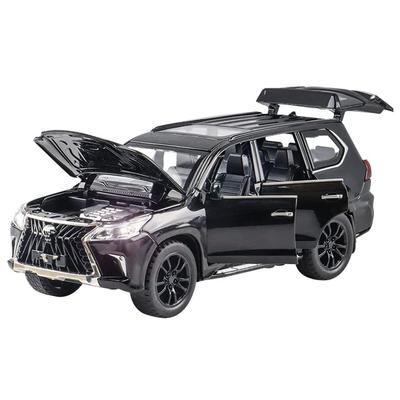 Voiture Diecast en Alliage à l'Échelle avec Son et Lumière Pullback pour Lexus Jouet Cadeau 1/32 & (SUV LX570) -
