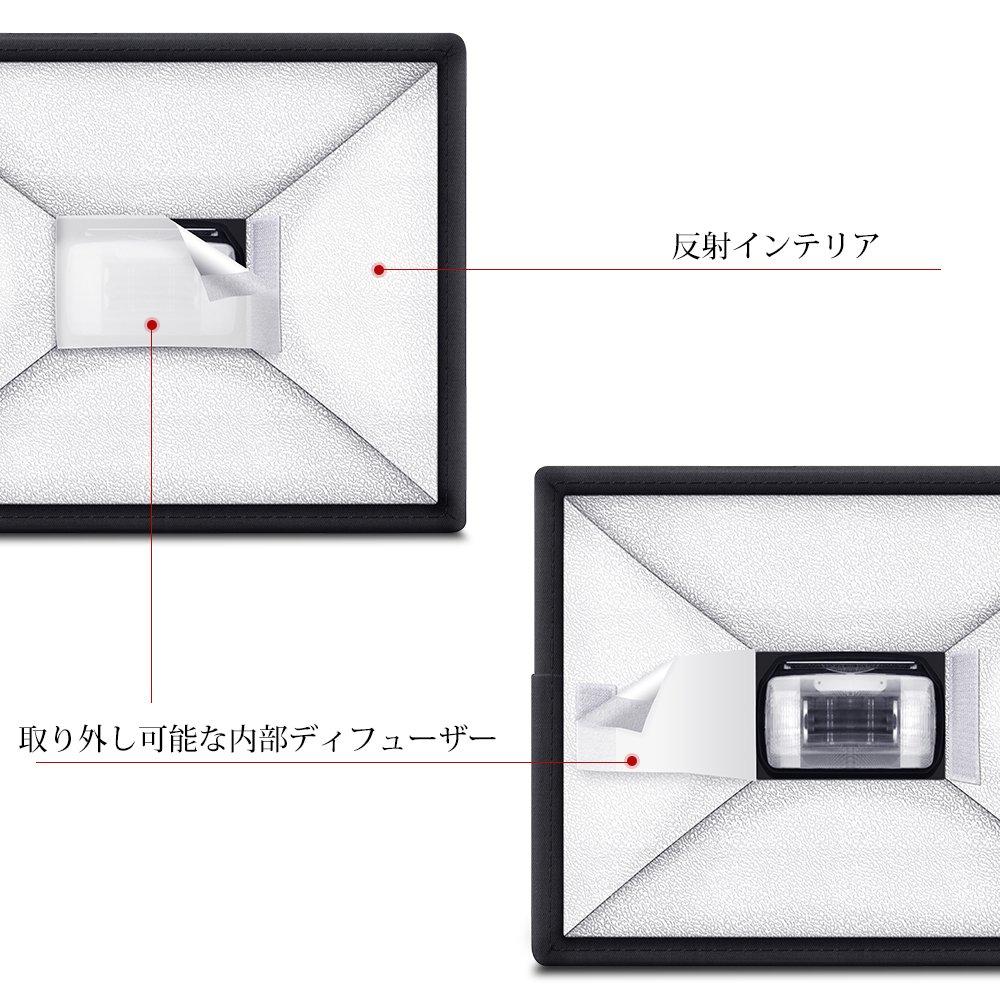 Stroboskopický softbox TYCKA 33x20cm Difuzér studiového blesku Softbox Univerzální skládací reflektor TK010