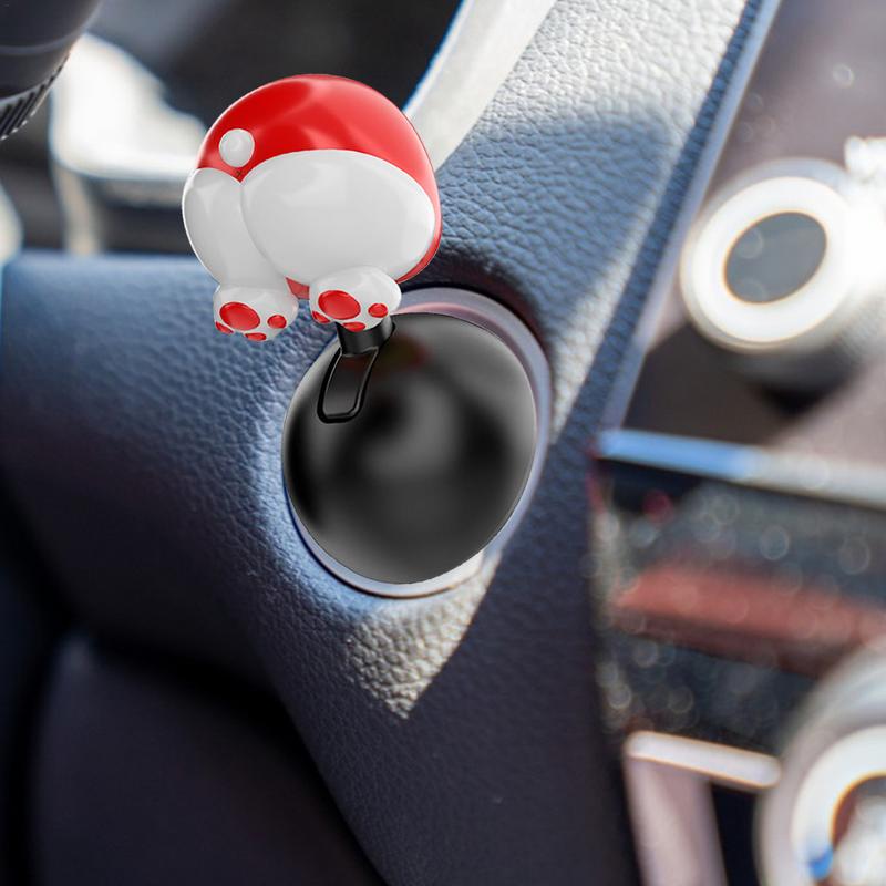 Car Push To Start Button Rocker Cartoon Design Push Start Joystick Alloy Car Accessories Push Start Button Push Decorative