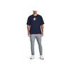 Under Armour Split Logo Print Loose Training T-Shirt Men Tops Dark-Blue 1379557-410