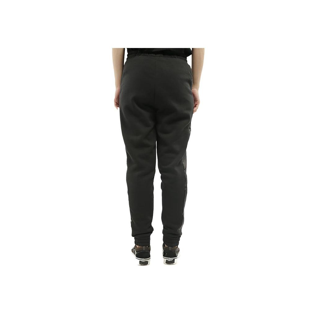 Adidas Sports Lifestyle Series Casual Lace-Up Warm Fleece Knit Joggers Women Joggers Black EI4322