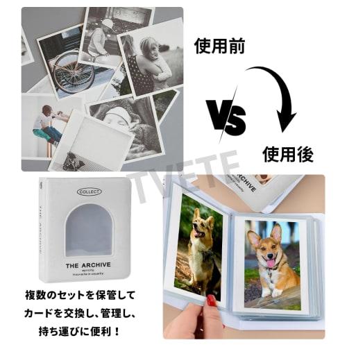 TVETE Trading Card Case, Oshikatsu Card File, 1 Pocket [Holds 40 Cards, 2 Books], Card Folder, Small Trading Card Holder, Mini, Cute Card Storage Book