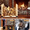 Adjustable Firewood Rack Durable Assemble Firewood Holder Brackets Heavy Duty Space Saving Log Storage Rack Indoor