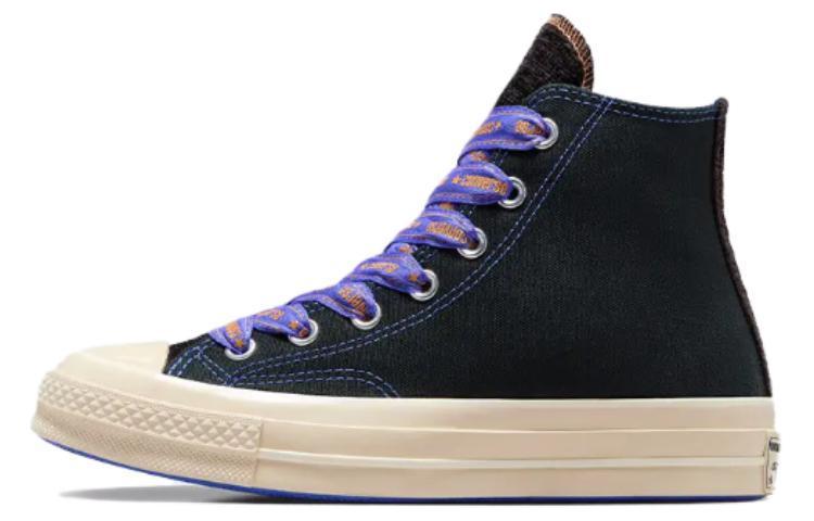 Chuck 70 Converse High  Шнурки-ленты - Черно-синее пламя  A07976C 35