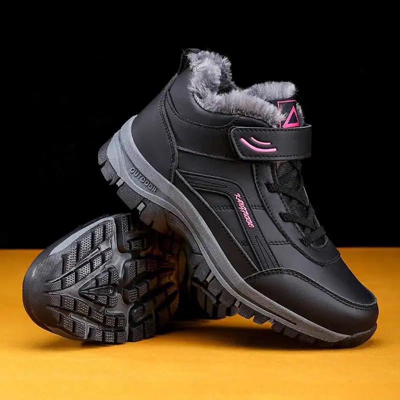 Warming Synthetic Leather Shoes 43 Size Novelty In Women's Boots High Sneakers 48 Sport Life Sneachers Universal Brands