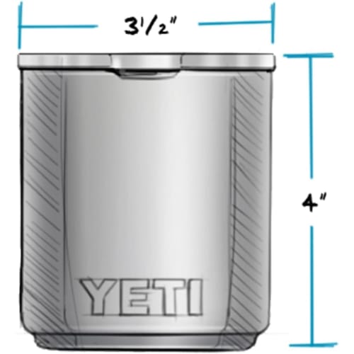YETI Rambler 10 oz. Stackable Lowball 2.0 Vacuum Insulated Stainless Steel with Mug Slider Lid, Camp Green