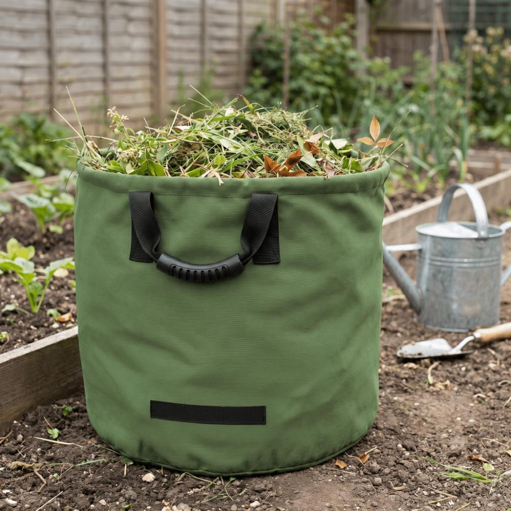 Portable Lawn Bag Reusable Garden Waste Bag Durable Leaf Trash Tote  Weed and Debris Gathering