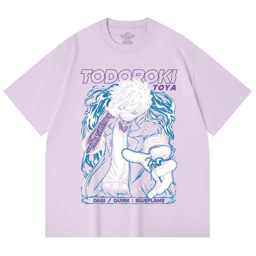 230 Gsm 100% Cotton My Hero Academia V11 Dabi Print Unisex Heavy Cotton T Shirt
