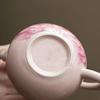 180ml Antique Pink Peony Teapot Ceramic Xishi Teapot Kaikai Ru Kiln Tea Pot Kung Fu Tea Set Accessories Underglaze Color