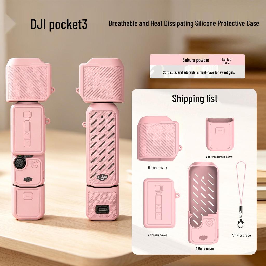 Silikonowe etui ochronne DJI Osmo Pocket 3 na gimbal i obiektyw aparatu