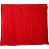 Gold and Black Velvet Wedding Backdrop with Red Gauze Drapes