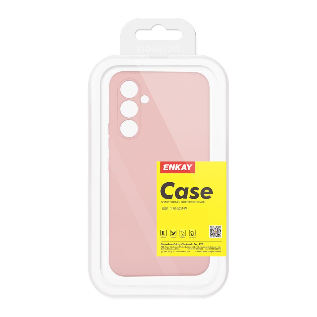 For Samsung Galaxy A26 5G Silicone Case ENKAY HAT PRINCE Straight Edge Cell Phone Back Cover