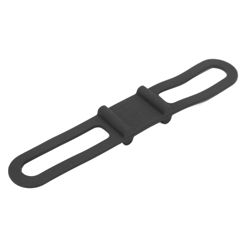 DUUTI 5 Stück Fahrrad Silikonband Cycling Taschenlampe Lenkerhalter Halter Mehrzweck Fahrradgurte zum FahrenSchwarz