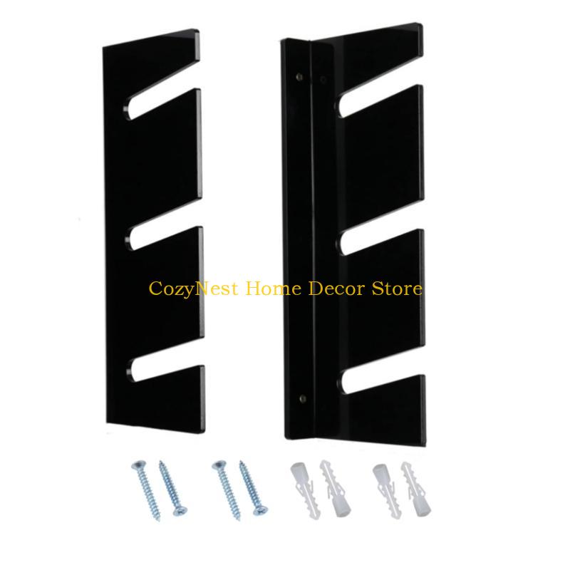 

92MF Stylish and Durable Acrylic Skateboard Wall Mount Display Stand Holder Set of 3 Layer Acrylic Skateboard Racks Shelves чорний