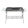 Stainless Steel Barbecue Grill Large Outdoor Household Easy Folding Portable Barbecue Meat Rack