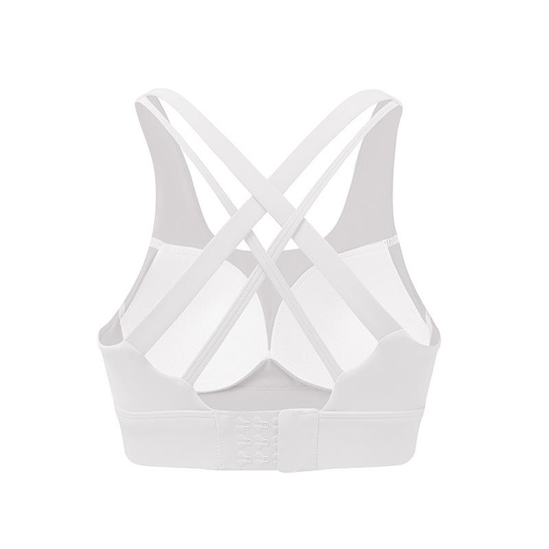 Women S Cross Back Fixed Cup Sports Bra For Yoga Running Fitness