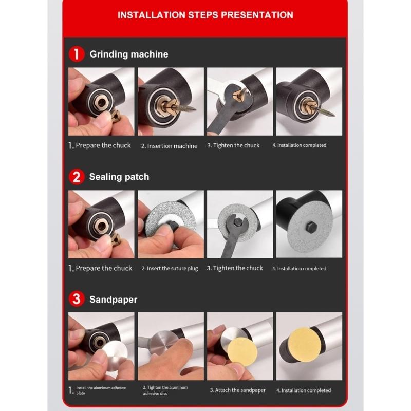 Q84D Industrial Grade 90 Degree Electric Sander With Interchangeable Grinding Discs