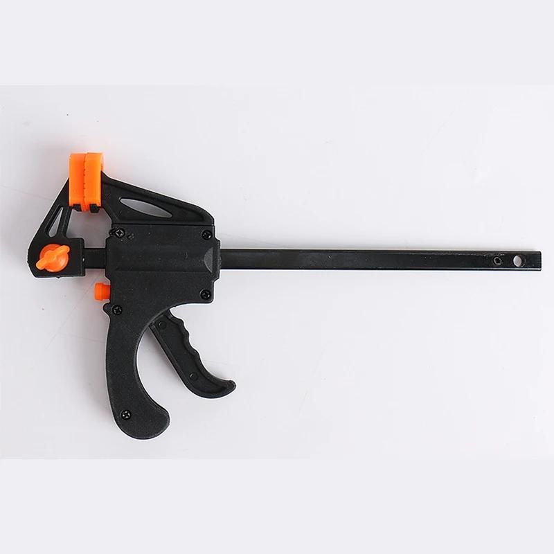 1pc Woodworking Work Bar Mini F Clamp Clip Hard Quick Ratchet Release Clip DIY Carpentry Hand Vise Tool Gadget Woodworking Clamp