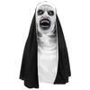 Halloween Gruselige Nonne Maske Vollkopf Latexmaske Realistisch Unheimlich Gruselig Party Cosplay für Erwachsene
