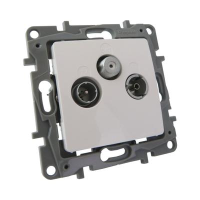 Corner End TV Radio Satellite RTV-SAT Socket