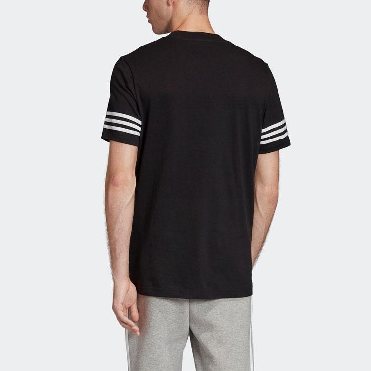 Adidas Originals Outline Logo Tee Men Tops Black FM3897