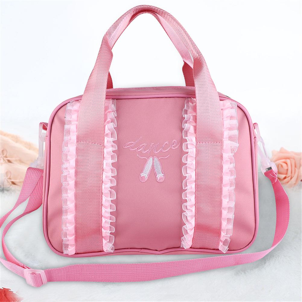 Girls Ballet Dance Kids handbag Single Shoulder Sports Bag (Black)