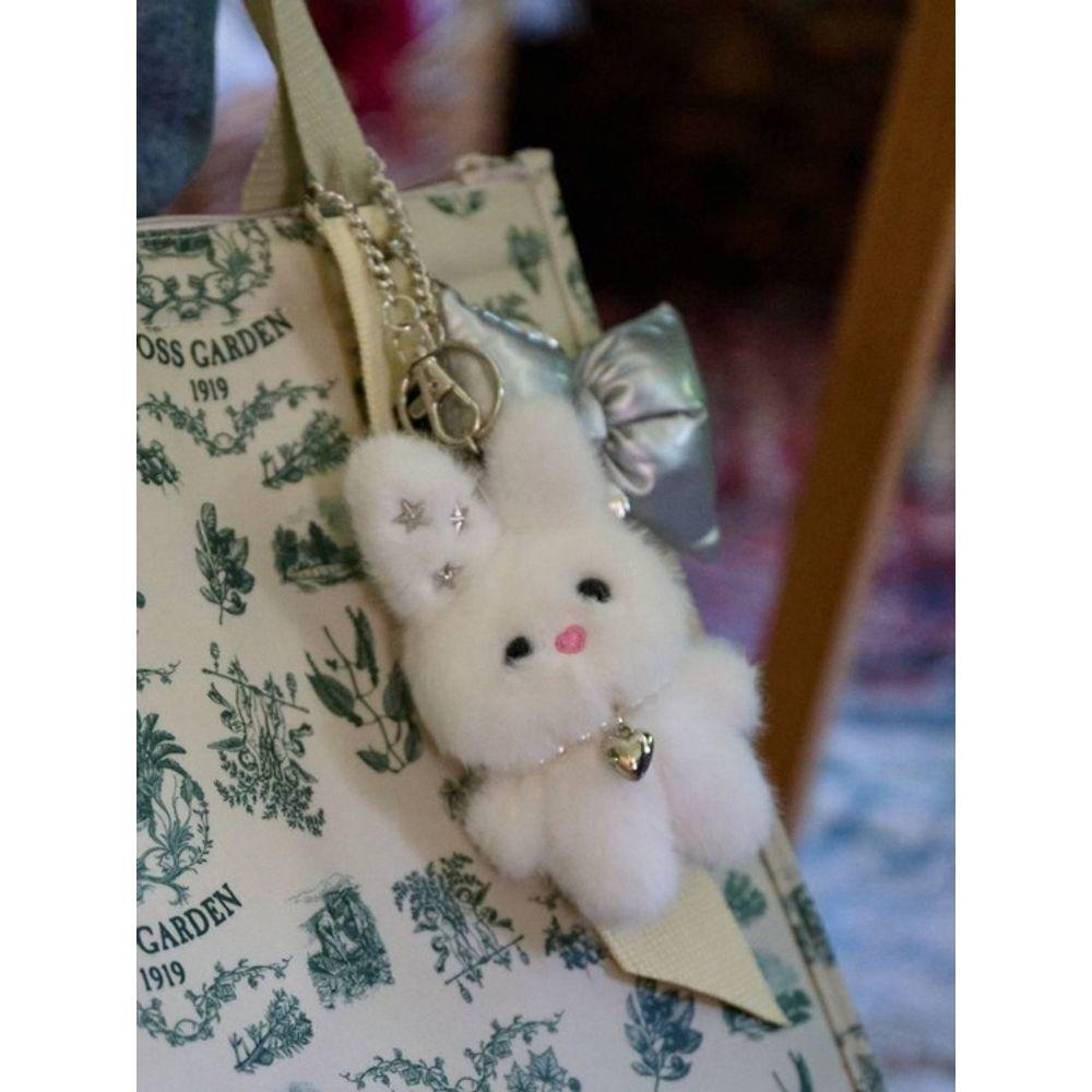 MOSSGARDEN1919 Boku Boku Character Keychain Star Cubic Rabbit (White)