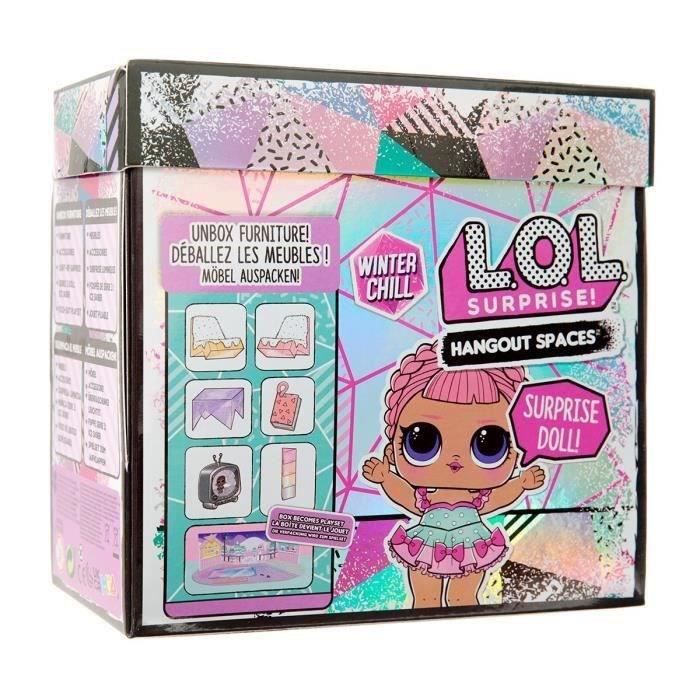 L.O.L. Surprise - Winter Chill Hangout Spaces Meubles - Ice Sk8ter - Avec 1 Poupée, Accessoires & Meubles