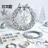 Feiertags basteln Projekte DIY Weihnachts Perlenkranz Set, Handgemachte Perlen Tür Dekoration, Perlen Girlande für Dekor Wandbehang Elegantes Bastelprojekt