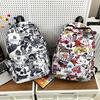 Schoolbag1011 new Japanese graffiti backpack women's large-capacity student schoolbag Korean version trendy versatile campus double backpack