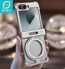 Eary for Samsung Z Flip 7 Case for MagSafe Aluminum Metal 360 Rotating Magnetic Stand Kickstand Frameless Shockproof Bumper Cove