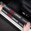 4Pcs Carbon Fiber Anti Scratch Scuff Pedal Car Door Sill Protector Stickers For Lexus RX330 IS250 ES300h UX GX470 LX570 LS430