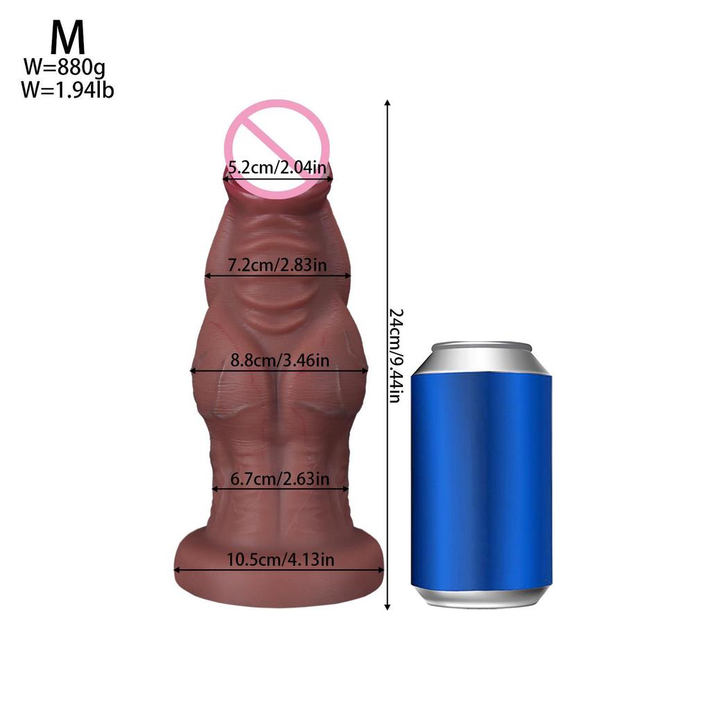 Manual Large Simulation Penis Massager for Female and Anal Play