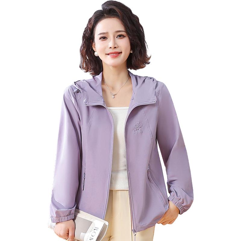2026 Stylish Hooded Spring Jacket for Middle-Aged & Elderly Women - Age-Reducing Design for Spring & Autumn