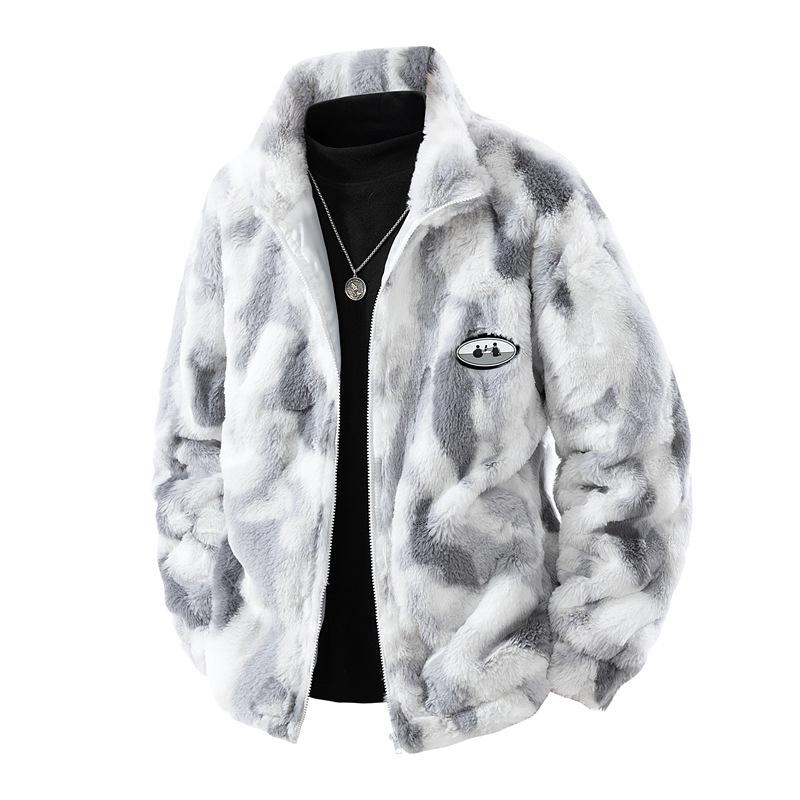 Autumn/Winter Unisex Plush Rabbit Fur Coat