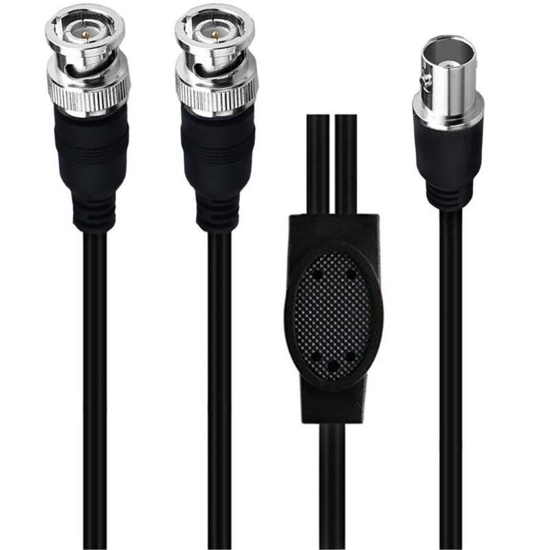 Koaxialkabel BNC Stecker auf Buchse/Buchse auf Buchse BNC 1 auf 2 Verbinderkabel Splitterkabel