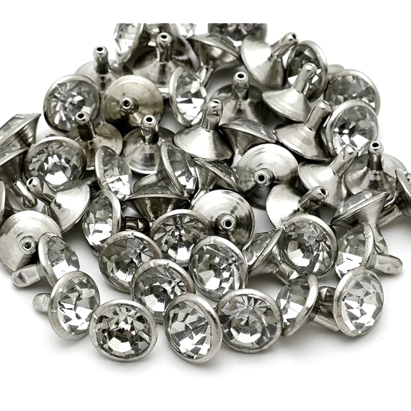 

starPG crystal style Twinkling rivet decoration caulking Bijou leather craft handicraft parts 100 pieces (10mm)