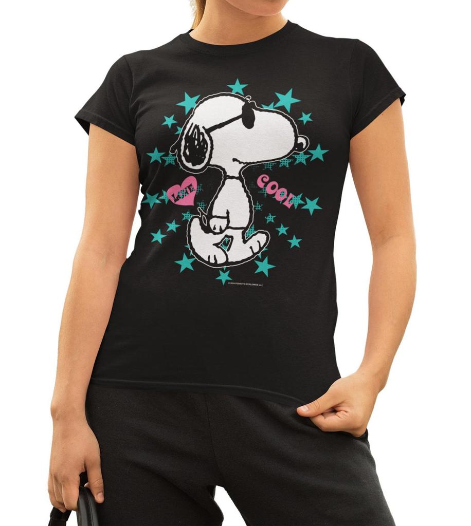 Peanuts Snoopy Women's T-Shirt Retro Cartoon Graphic Gift Shirt