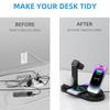 Soporte Cargador Inalámbrico 4 en 1 de 60W Para iPhone 15 14 13 12 X Samsung Galaxy S22 S21 Reloj Airpods Estación Dock de Carga Rápida